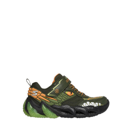 Skechers Skech-O-Saurus Lights 30 Boy's Lifestyle Shoes (Grade School / Teen) - Olive
