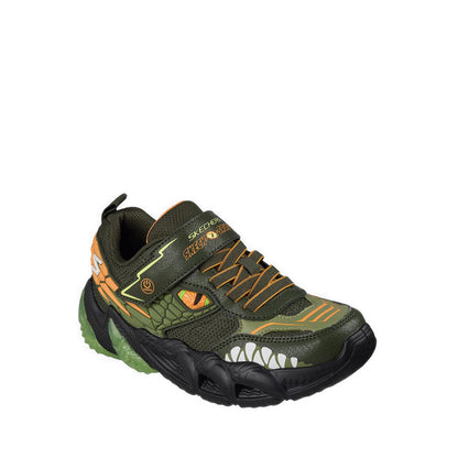 Skechers Skech-O-Saurus Lights 30 Boy's Lifestyle Shoes (Grade School / Teen) - Olive