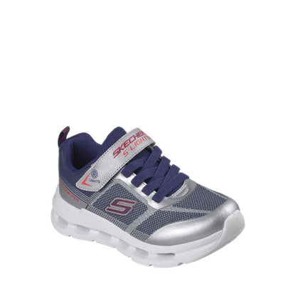Skechers Glide-Step Lights Boy's Lifestyle Shoes (Grade School / Teen) - Silver