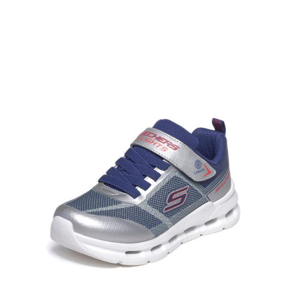 Skechers Glide-Step Lights Boy's Lifestyle Shoes (Grade School / Teen) - Silver