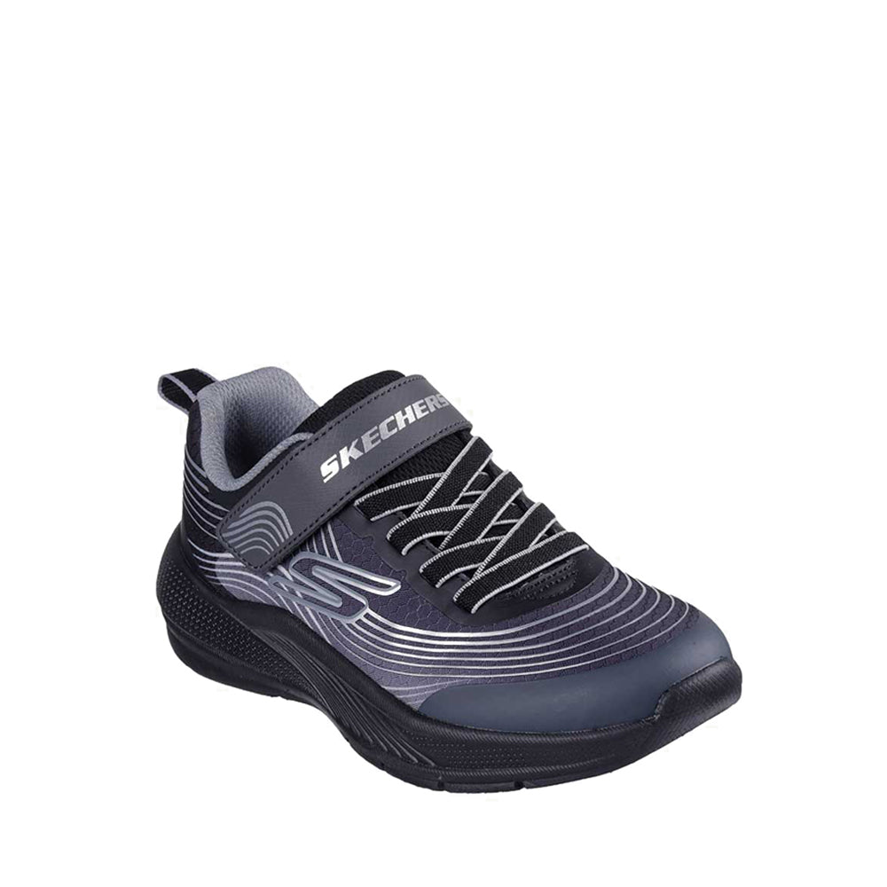 Skechers Microspec Advance Boy's Lifestyle Shoes - Black