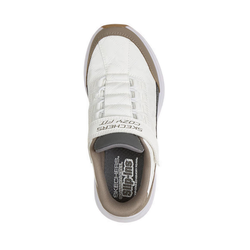 Skechers Slip-Ins Contour Foam Boy's Lifestyle Shoes (Grade School / Teen) - White