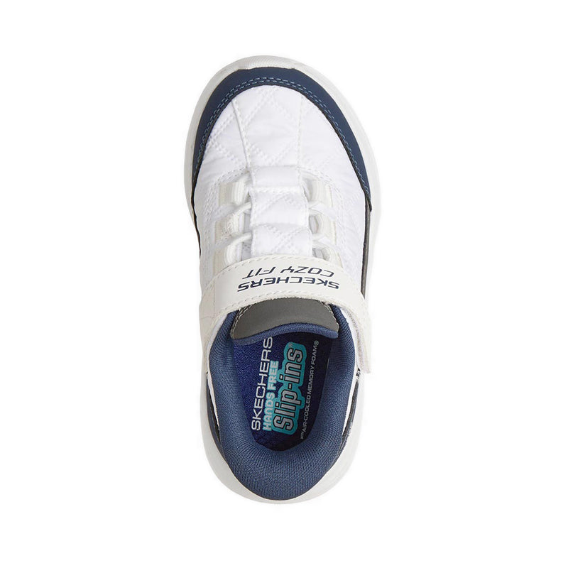 Skechers Slip-Ins Comfy Sprints Boy's Training Shoes - White