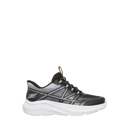 Skechers Slip-Ins Microspec Velocity Boy's Lifestyle Shoes (Grade School/Teen) - Black