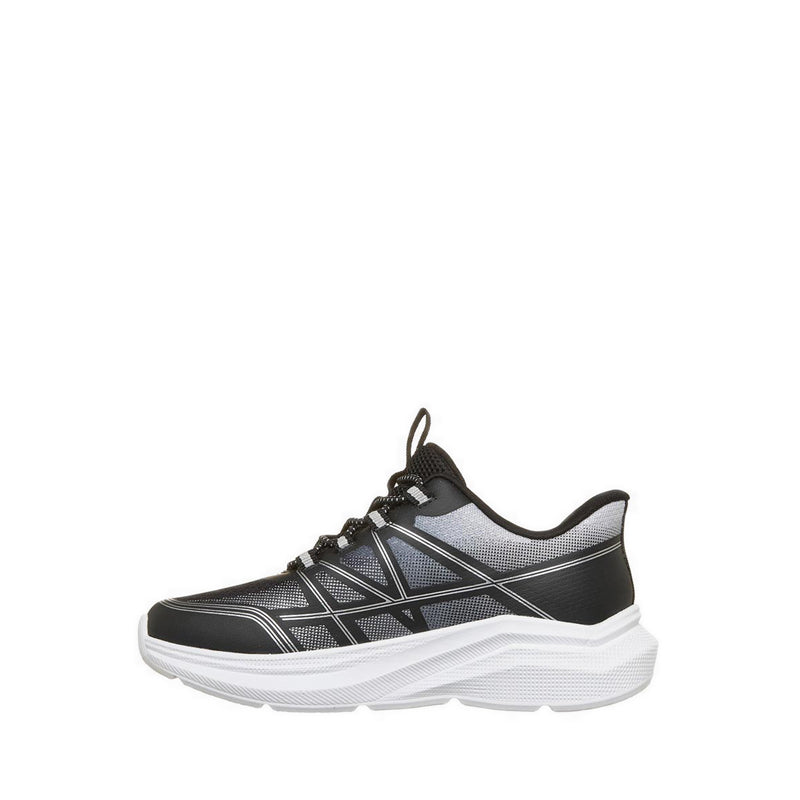 Skechers Slip-Ins Microspec Velocity Boy's Lifestyle Shoes (Grade School/Teen) - Black