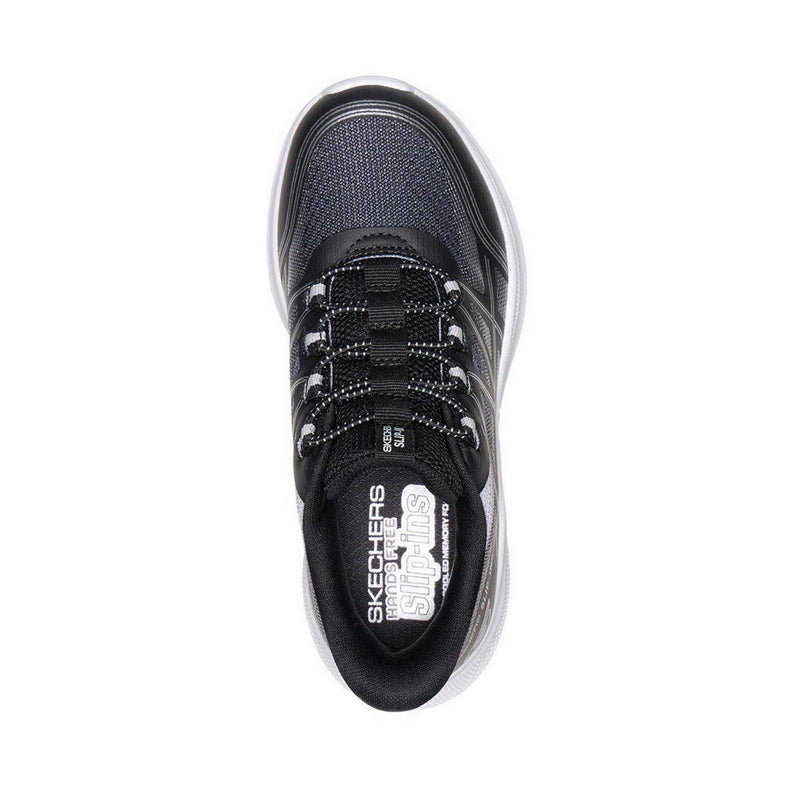 Skechers Slip-Ins Microspec Velocity Boy's Lifestyle Shoes (Grade School/Teen) - Black