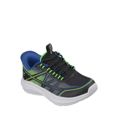 Skechers Slip-Ins Microspec Velocity Boy's Lifestyle Shoes (Play School) - Black