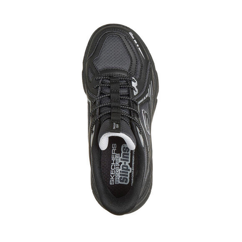 Skechers Slip-Ins Boy's Shoes Retro Graph (Grade School / Teen) - Black