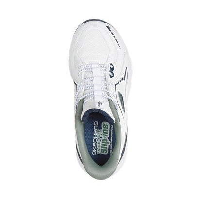 Skechers Slip-Ins Boy's Shoes Retro Graph (Grade School / Teen) - White