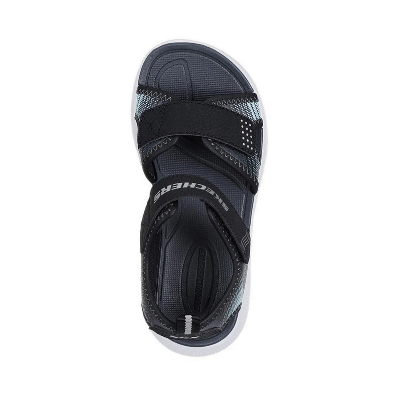 Skechers Microspec-Splash Boy's Lifestyle Shoes - Black (Grade School/Teen)