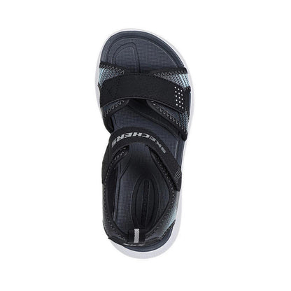 Skechers Microspec-Splash Boy's Lifestyle Shoes - Black (Grade School/Teen)