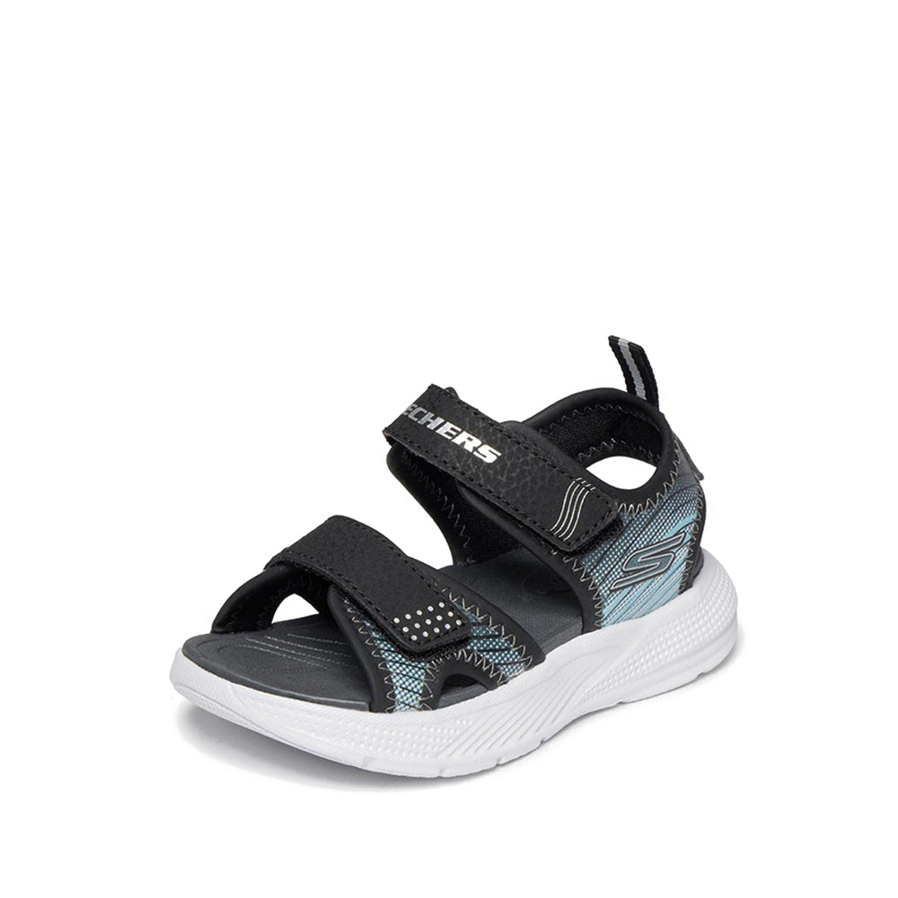 Skechers Microspec-Splash Boy's Lifestyle Shoes - Black