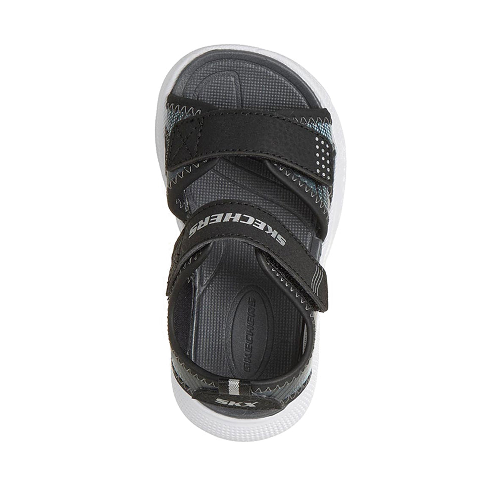 Skechers Microspec-Splash Boy's Lifestyle Shoes - Black