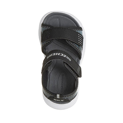 Skechers Microspec-Splash Boy's Lifestyle Shoes - Black