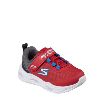 Skechers Lil' Glide Step Lights Boy's Leisure Shoes - Red
