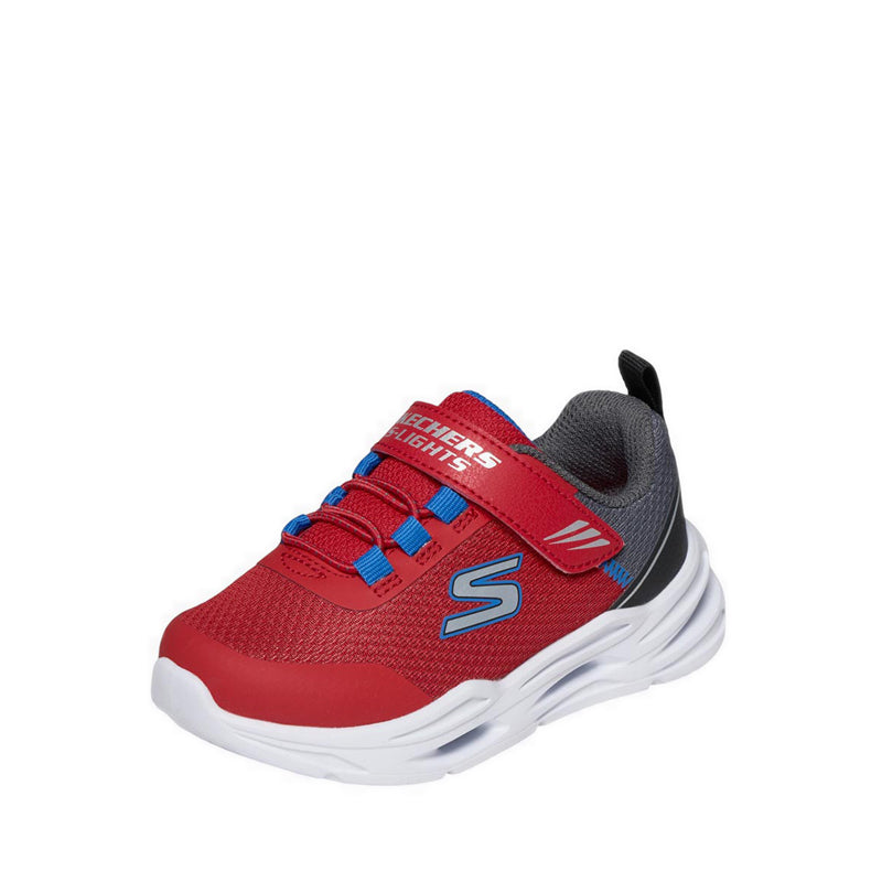Skechers Lil' Glide Step Lights Boy's Leisure Shoes - Red
