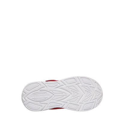 Skechers Lil' Glide Step Lights Boy's Leisure Shoes - Red