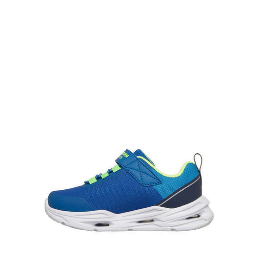 Skechers Lil' Glide Step Lights Boy's Lifestyle Shoes (Play School) - Blue