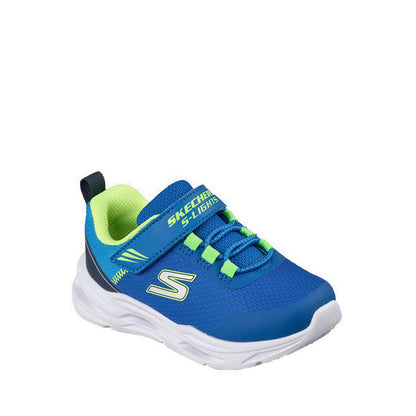Skechers Lil' Glide Step Lights Boy's Lifestyle Shoes (Play School) - Blue