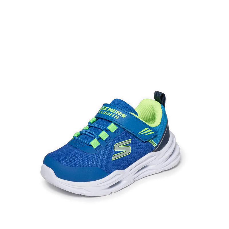 Skechers Lil' Glide Step Lights Boy's Lifestyle Shoes (Play School) - Blue