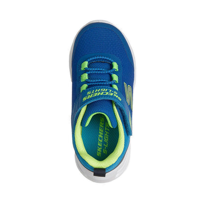 Skechers Lil' Glide Step Lights Boy's Lifestyle Shoes (Play School) - Blue