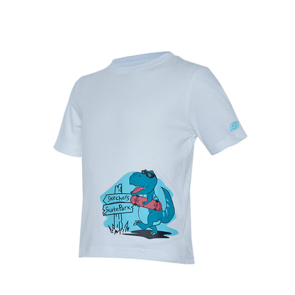Skechers Boys Toddler Dino T-Shirt - White