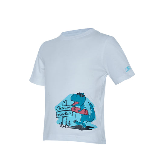 Skechers Boys Toddler Dino T-Shirt - White