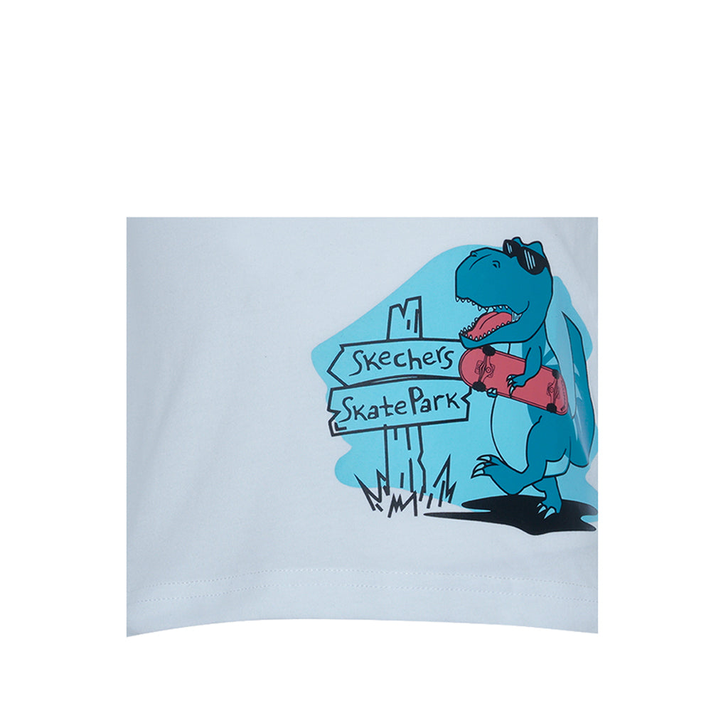 Skechers Boys Toddler Dino T-Shirt - White