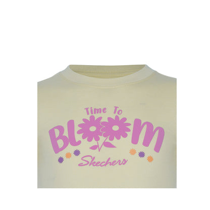 Skechers Girls Toddler Bloom T-Shirts - Limoncello
