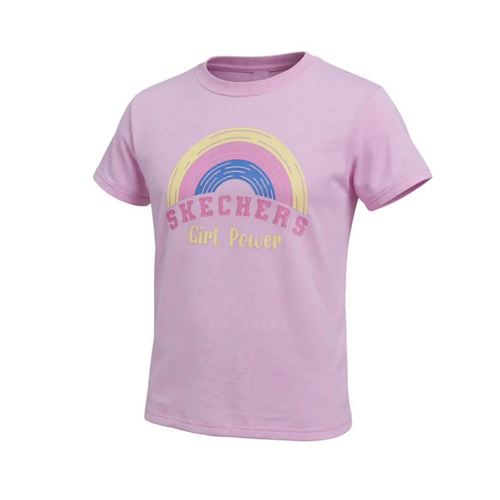 Skechers Girls Toddler Rainbow T-Shirts - Pink Magic
