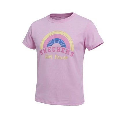 Skechers Girls Toddler Rainbow T-Shirts - Pink Magic