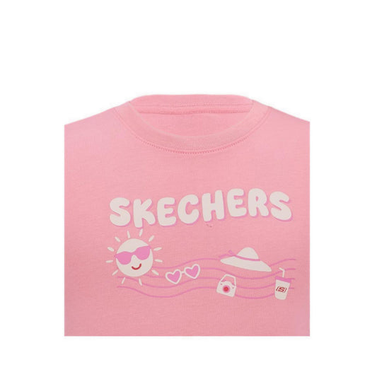 Skechers Girls Toddler Sunny T-Shirt - Pink