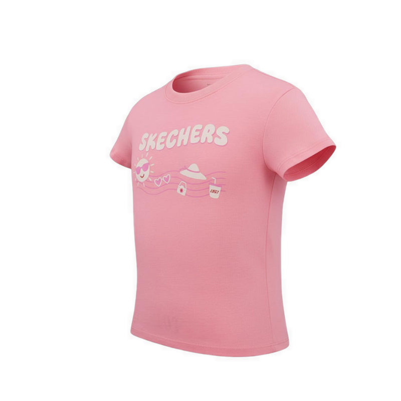 Skechers Girls Toddler Sunny T-Shirt - Pink