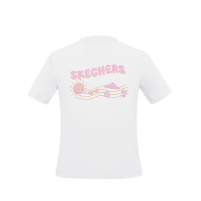 Skechers Girls Toddler Sunny T-Shirt - Salmon