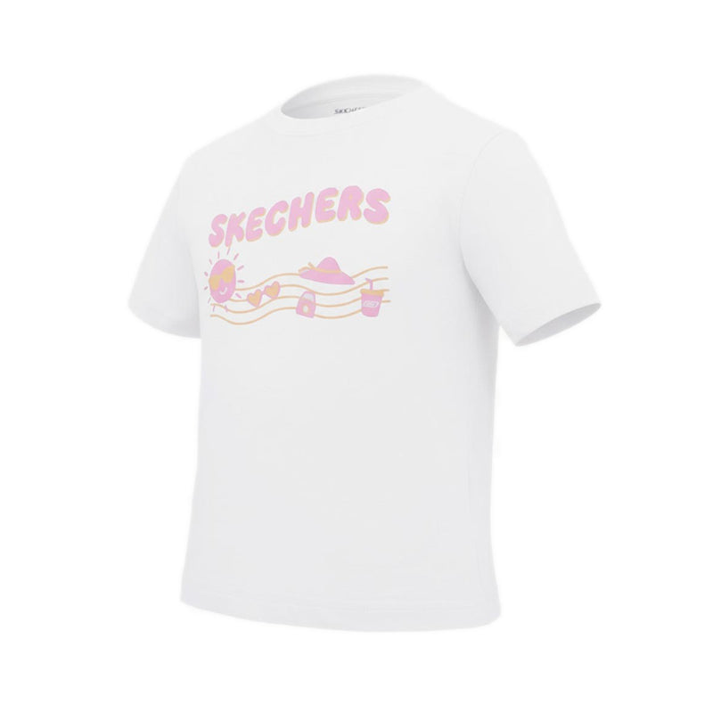 Skechers Girls Toddler Sunny T-Shirt - Salmon
