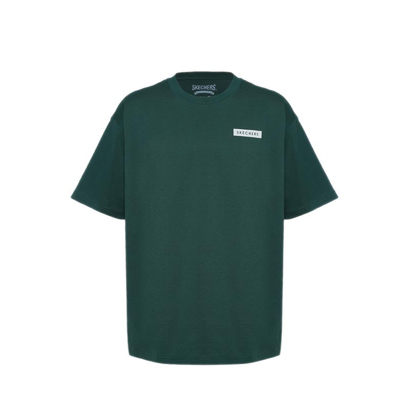 Skechers Men Oversized Basket T-Shirts - Pineneedle