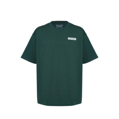 Skechers Men Oversized Basket T-Shirts - Pineneedle
