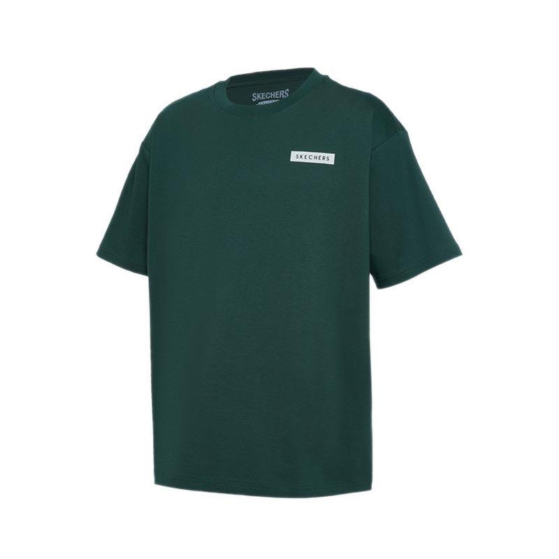Skechers Men Oversized Basket T-Shirts - Pineneedle