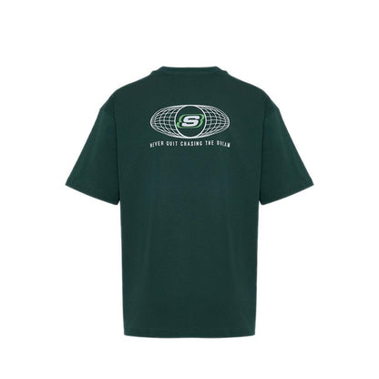 Skechers Men Oversized Basket T-Shirts - Pineneedle