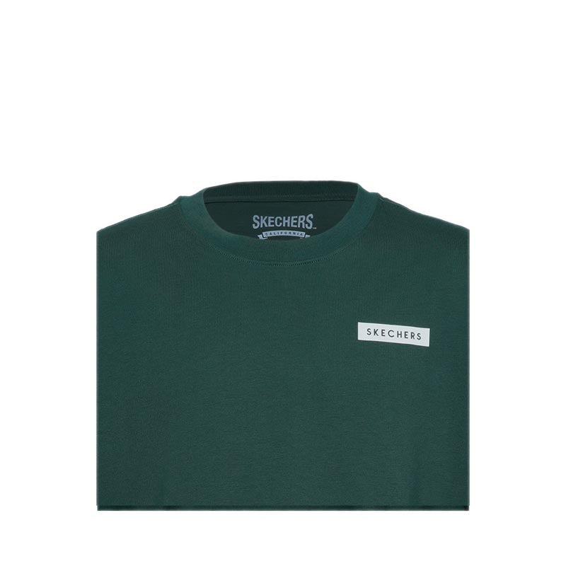 Skechers Men Oversized Basket T-Shirts - Pineneedle
