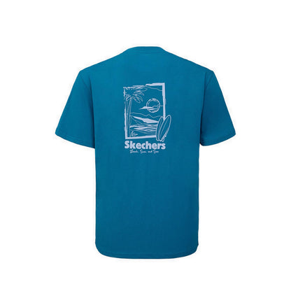 Skechers Men Graphic T-Shirt - Blue