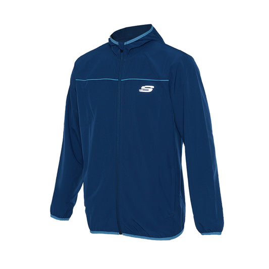 Skechers Men Sports Jackets W/Hoodie - BLUE