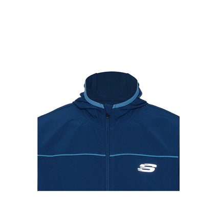 Skechers Men Sports Jackets W/Hoodie - BLUE
