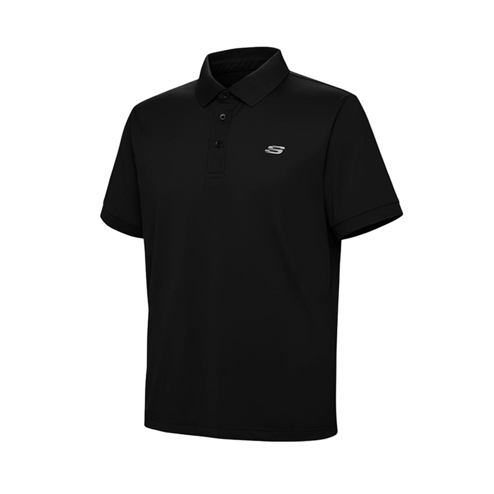Skechers Men Sports Polo Shirts - Black