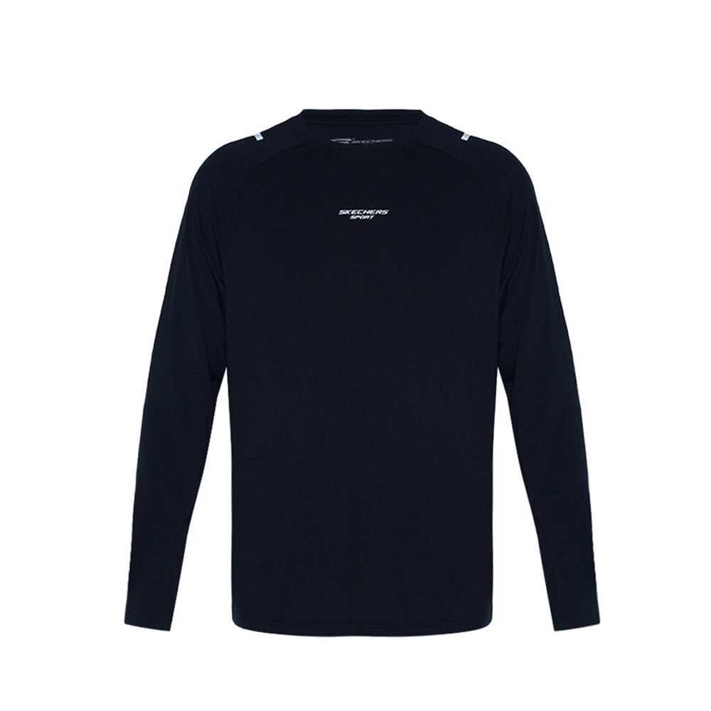 Skechers Men Sports Long Sleeve T-Shirts - Black