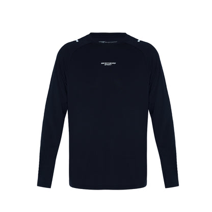 Skechers Men Sports Long Sleeve T-Shirts - Black