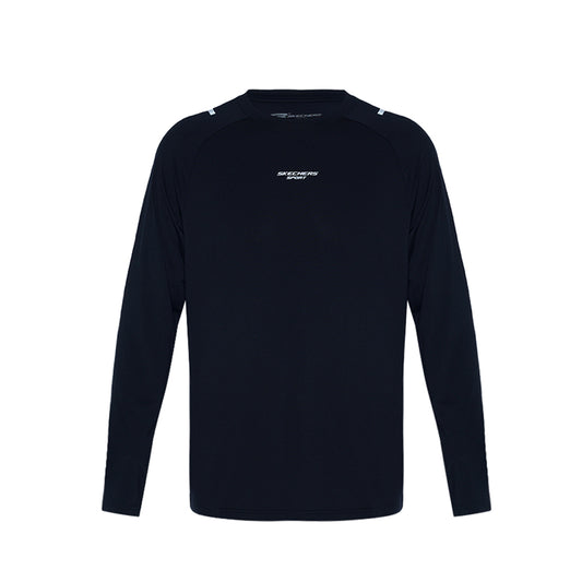 Skechers Men Sports Long Sleeve T-Shirts - Black