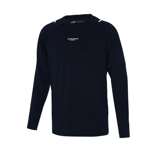 Skechers Men Sports Long Sleeve T-Shirts - Black