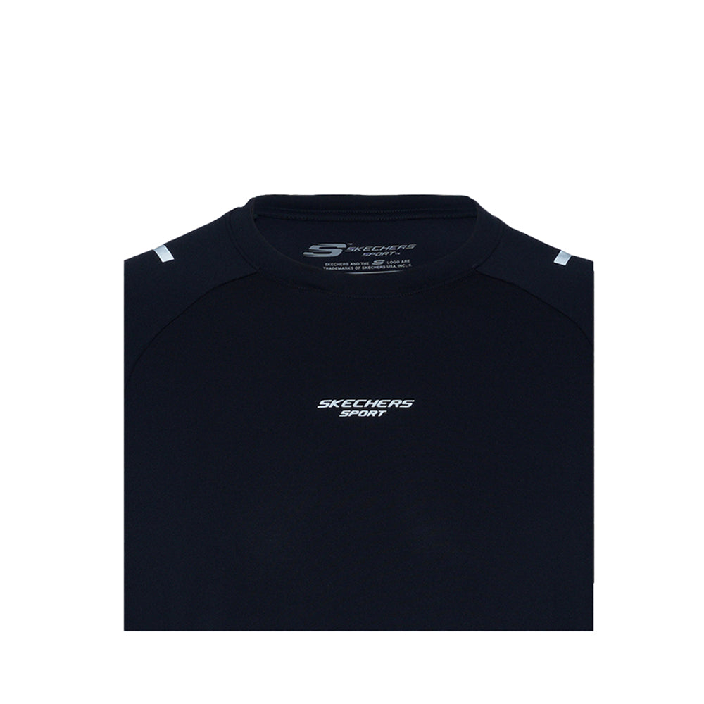 Skechers Men Sports Long Sleeve T-Shirts - Black