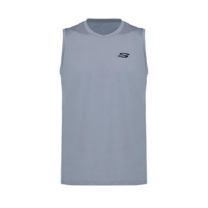 Skechers Men Sports Sleveless T-Shirts - Opal Gray